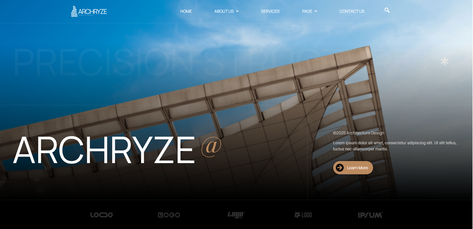 Archryze - Mimari Tasarım Elementor Şablon Kiti